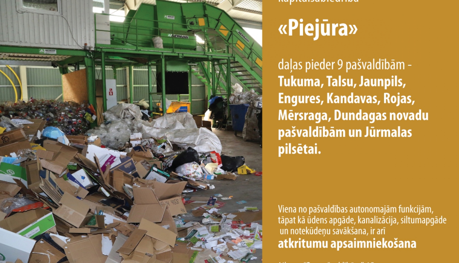 Arī Talsu novads atkritumu izvešanu deleģēs pašvaldībai
