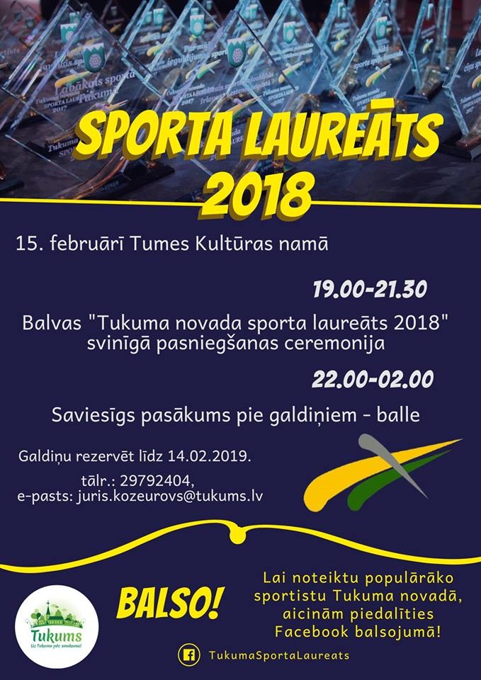 Sporta laureats 2018