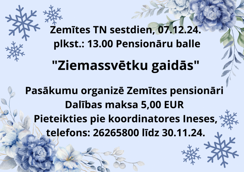 Pensionāru balle Zemītē