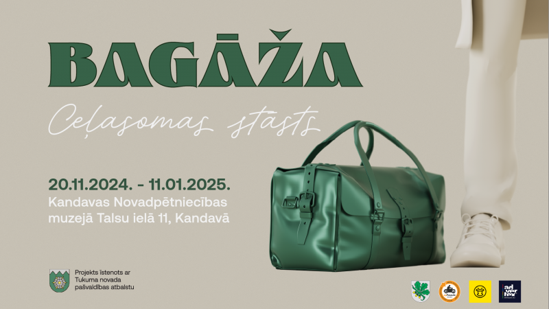 Izstāde “Bagāža. Ceļasomas stāsts” Kandavas novadpētniecības muzejā