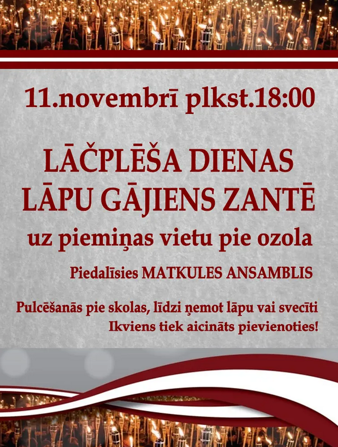 Lāčplēša diena Zantē