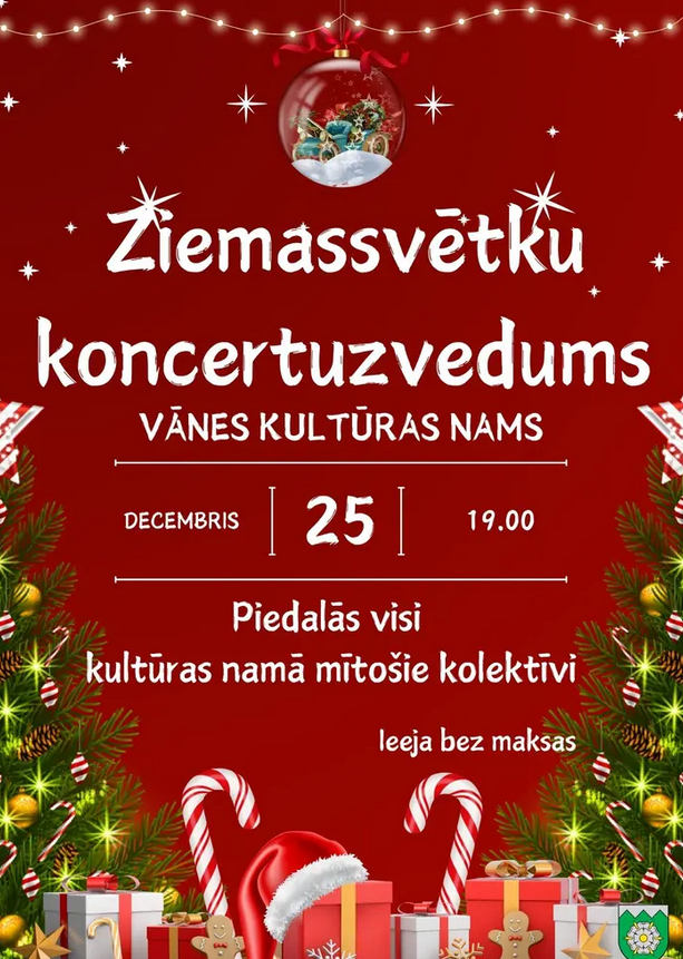 Ziemassvētku koncertuzvedums Vānes Kultūras namā