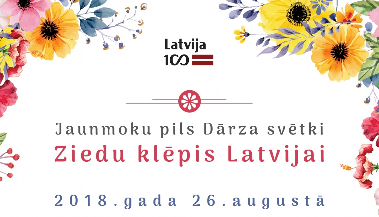 Dārza svētki Jaunmoku pilī "Ziedu klēpis Latvijai"